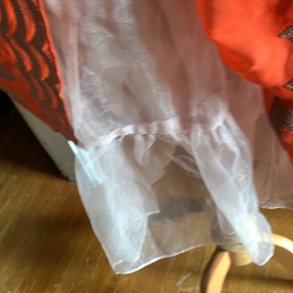 Tracy Reese Women's Silk Short Sleeve Dress Anthropologie Tangerine Flicker - Picture 8 of 9